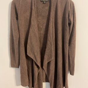 Barefoot Dreams BAMBOO CHIC LITE Brown Open Front Cardigan S/M COZY SOFT